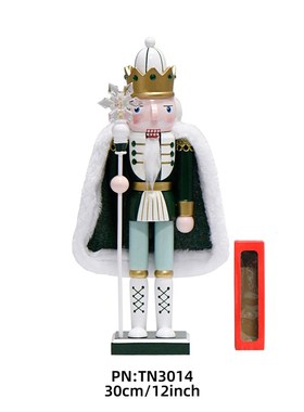 新款北欧轻奢风胡桃夹子木偶士兵摆件工艺品卡通圣诞老人装饰礼物