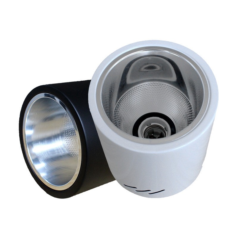 老款明装筒灯e27螺旋口外壳灯罩射灯老式免开孔吸顶桶灯可换灯泡,淘宝优惠券,粉丝福利购,淘宝优惠卷