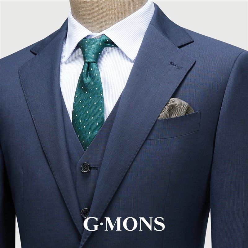 吉约蒙羊毛西服套装男深蓝色商务正装新郎结婚礼服高级感西装外套,淘宝优惠券,粉丝福利购,淘宝优惠卷