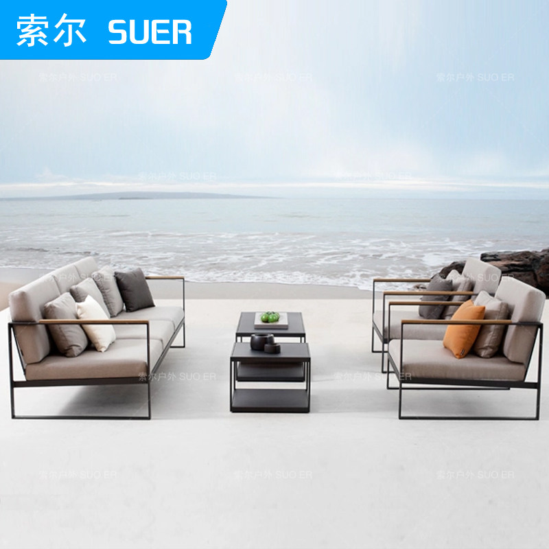 户外沙发庭院组合别墅休闲藤椅室外阳台小户型防晒防水铝合金家具,淘宝优惠券,粉丝福利购,淘宝优惠卷