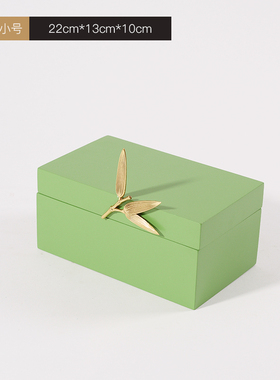 新中式实木首饰盒样板房间软装饰品客厅茶几卧室梳妆台化妆间摆件