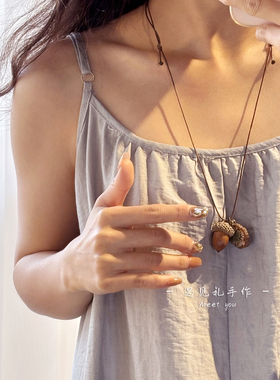 天然植物中药平安豆毛衣链