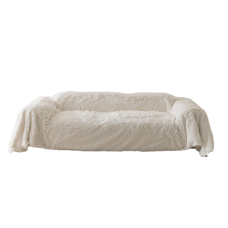 冬季毛绒加厚沙发盖布全包沙发套罩防猫抓沙发盖巾沙发毯盖布全盖,淘宝优惠券,粉丝福利购,淘宝优惠卷