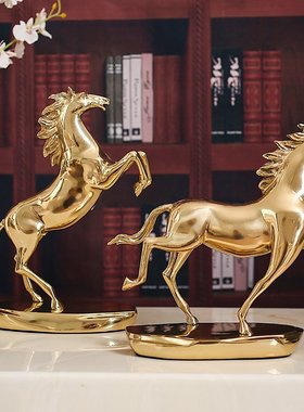 新品!纯铜家饰家居饰品客厅装饰黄铜饰品电视柜摆件客厅玄关装饰