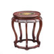 Mahogany red rosewood round flower table base solid wood teapot bonsai jade antique vase ornaments base bracket
