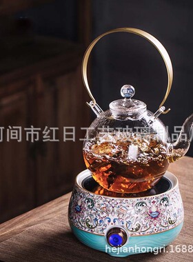 星辰壶瓘玉玻璃煮茶壶耐高温耐高温可明火玻璃烧水壶台湾玻璃茶具
