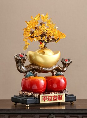 办公室桌面电视柜装饰玄关平安喜乐招财摆件家居饰品桌面工艺品