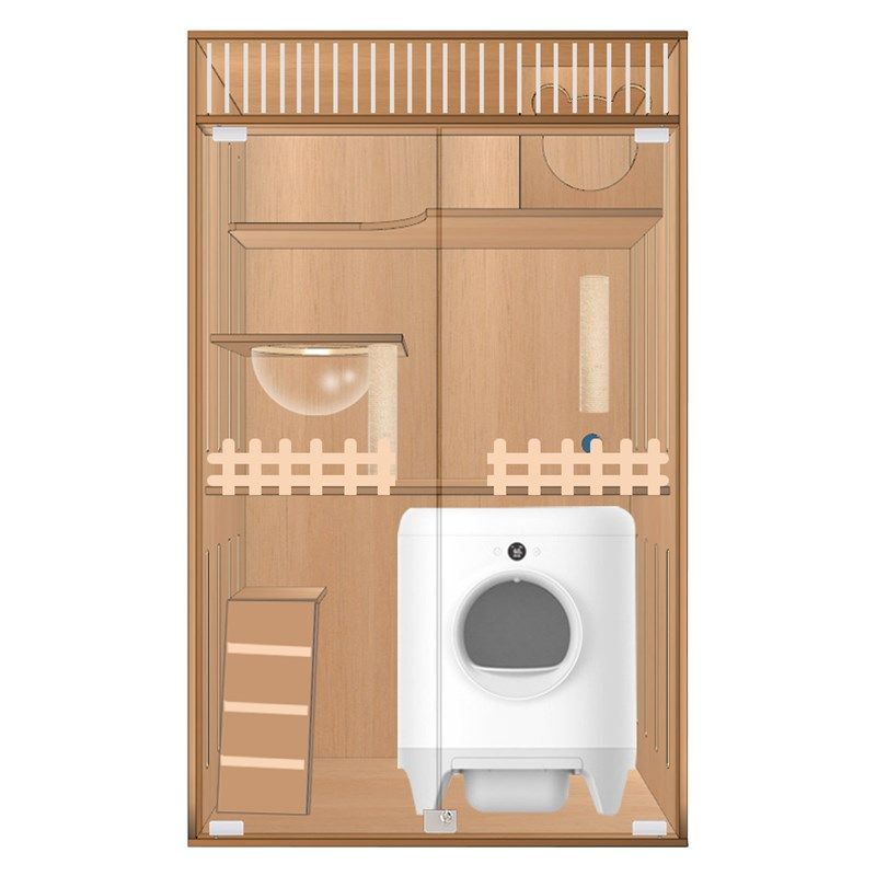 定做实木猫别墅可放自动猫砂盆阳台卧室猫柜大猫多猫用猫屋专定制,淘宝优惠券,粉丝福利购,淘宝优惠卷