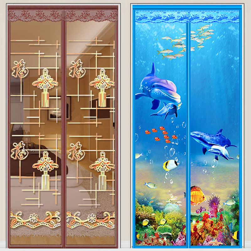 魔术贴防蚊门帘夏季高档磁性纱门加密家用卧室隔断静音纱窗免打孔,淘宝优惠券,粉丝福利购,淘宝优惠卷