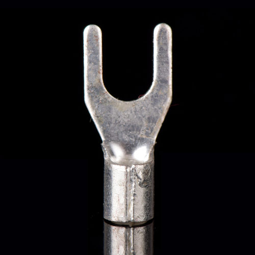 紫铜焊口 UT叉型裸端头UT6-6 Y型接线端子 U型铜端子 镀银 1000只 - 图1