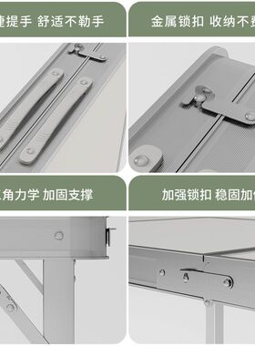 可折叠桌子出租屋租房家用餐桌吃饭小型饭桌摆摊专用小桌宿舍户外