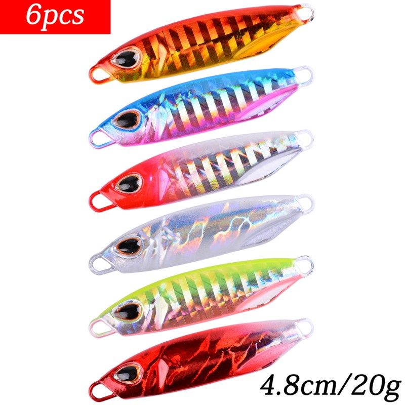 短版铁板6只路亚饵岸投海钓包铅鱼鱼饵远投翘嘴鲅鱼鲈鱼垂钓假饵,淘宝优惠券,粉丝福利购,淘宝优惠卷