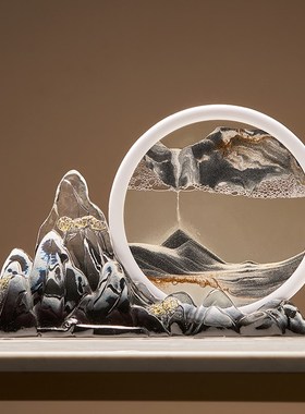 创意流沙画摆件沙漏家居饰品电视柜客厅酒柜玄关装饰品办公室摆设