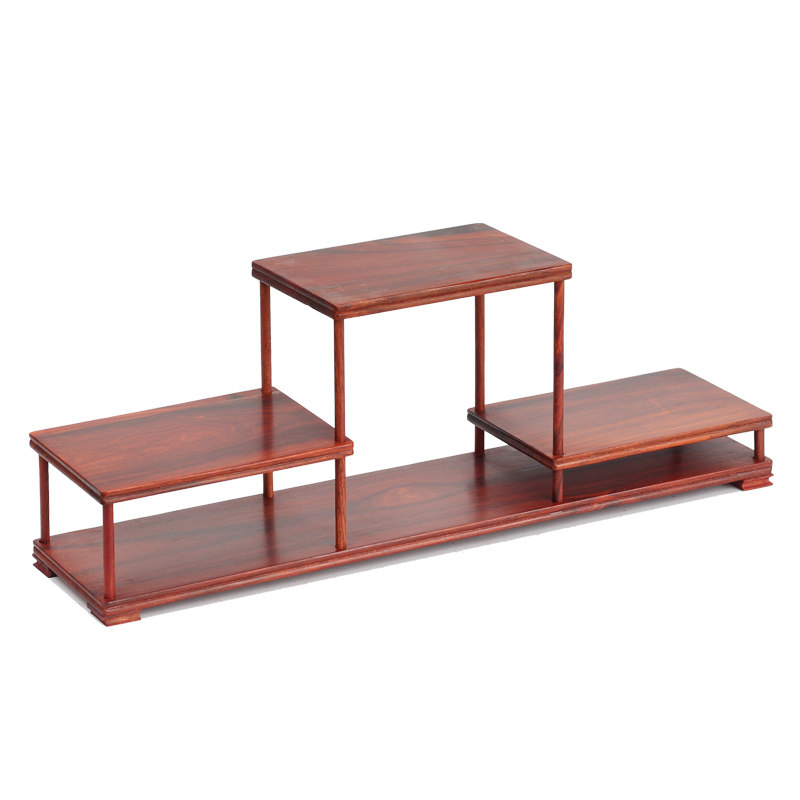 红檀木高低架博古架多宝架 紫砂壶茶壶花瓶架 奇石奇石玉器底座,淘宝优惠券,粉丝福利购,淘宝优惠卷