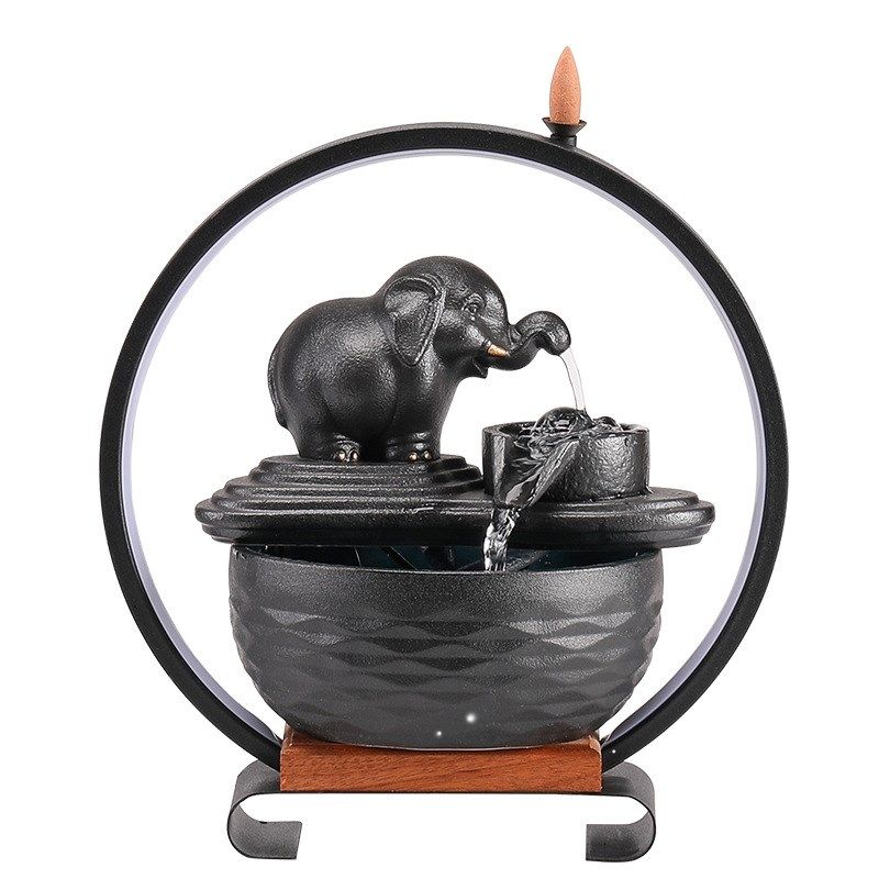 陶瓷装饰循环鱼缸造景招财生财流水茶几流水摆件中式喷泉家用桌面,淘宝优惠券,粉丝福利购,淘宝优惠卷