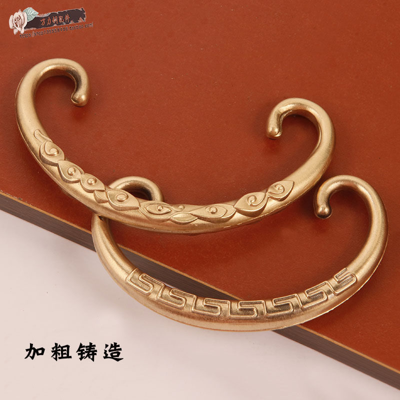 中式明清家俱书桌抽屉纯铜拉手木箱中药柜五斗柜电视柜复古铜把手,淘宝优惠券,粉丝福利购,淘宝优惠卷