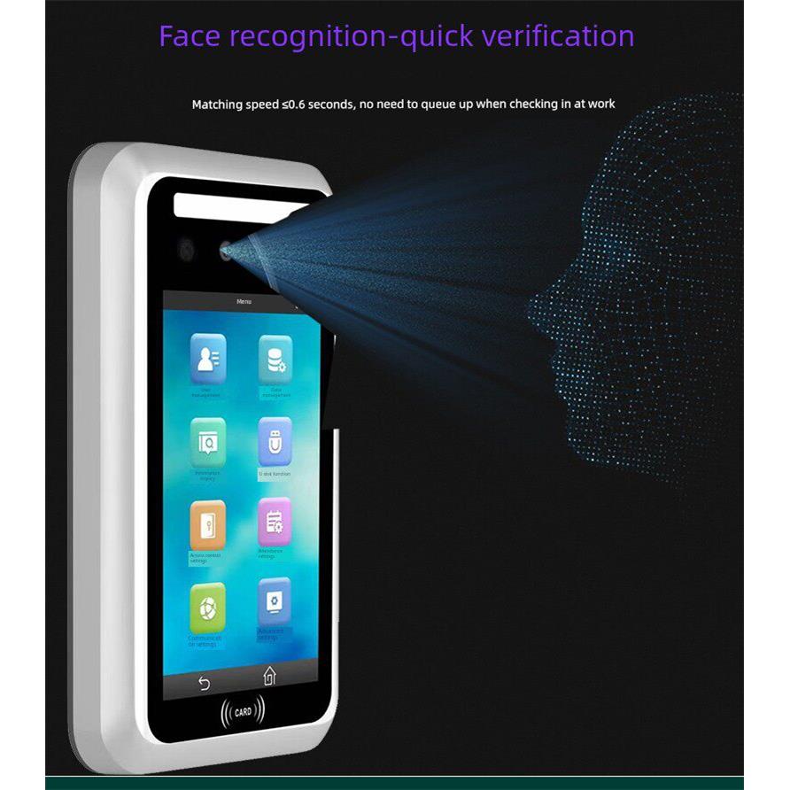 Dynamic face recognition access control system all-in-one attendance office glass door without locking glass door password