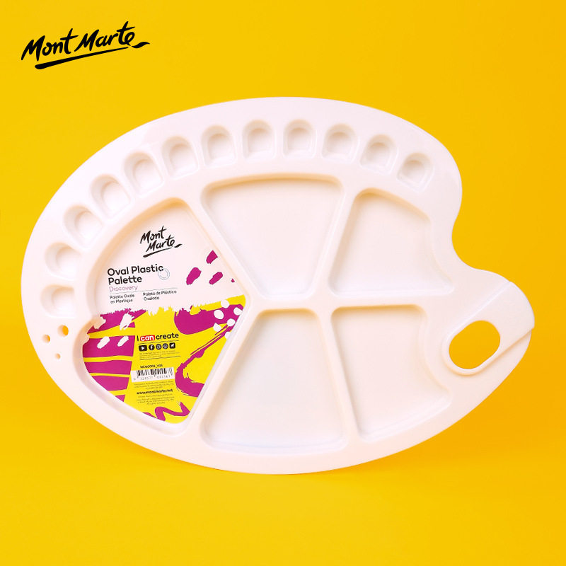 蒙玛特塑料调色盘绘画圆形方形丙烯水粉水彩颜料盘儿童diy调色板,淘宝优惠券,粉丝福利购,淘宝优惠卷