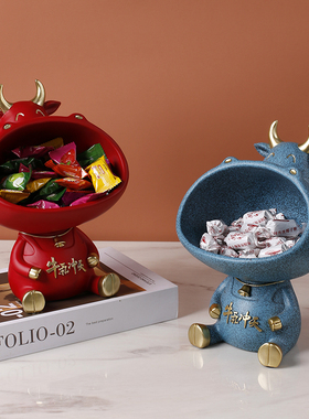 进门放钥匙收纳摆件创意北欧玄关家居轻奢客厅房间电视柜桌面饰品