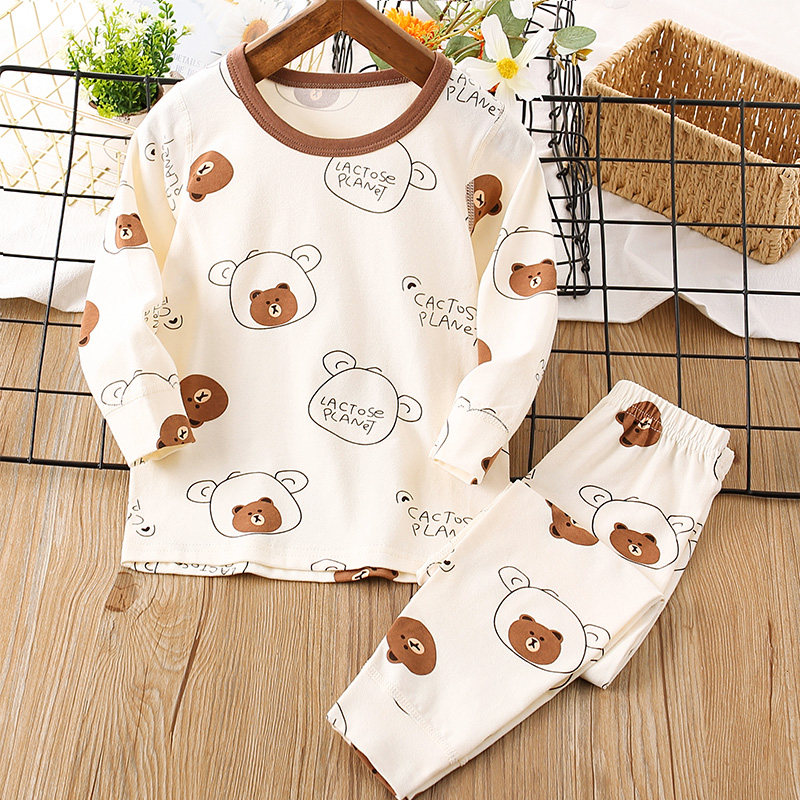 儿童秋衣秋裤套装纯棉薄款男女小童宝宝保暖内衣全棉婴幼儿棉毛衫,淘宝优惠券,粉丝福利购,淘宝优惠卷