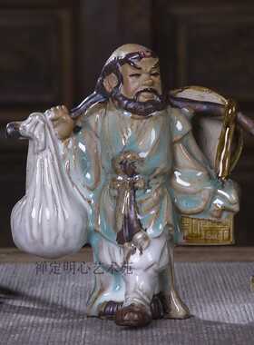 陶瓷雕塑人物家居饰品摆件盆景盆栽西游记师徒四人唐僧孙悟空一套