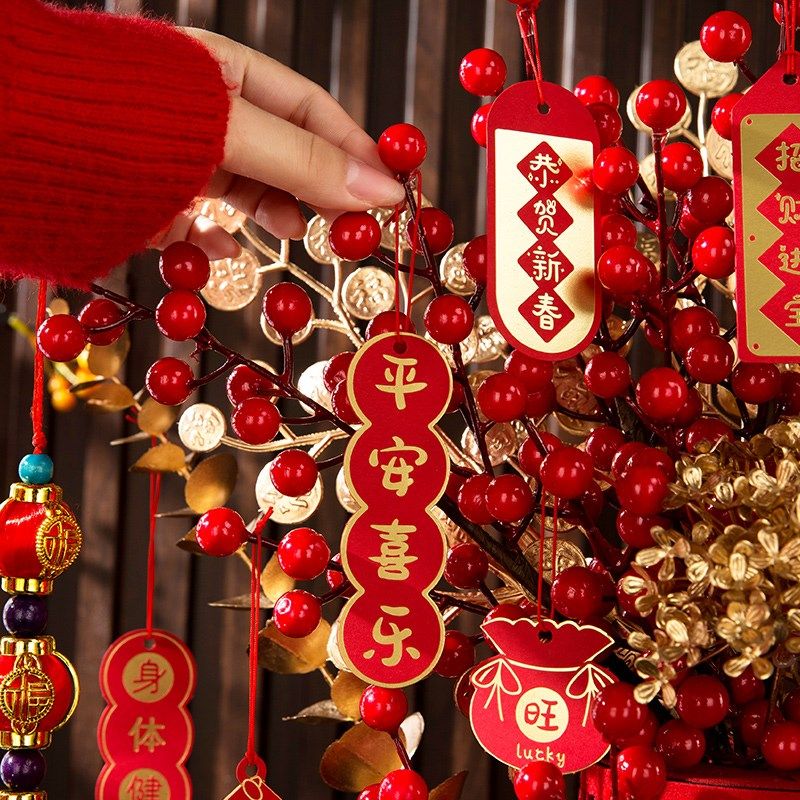 新年装饰品摆件过年客厅发财果福桶2025蛇年春节元旦玄关氛围布置,淘宝优惠券,粉丝福利购,淘宝优惠卷