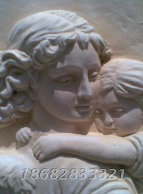 欧式家居雕塑摆设守护母子天使壁挂新房装饰母亲节结婚礼品饰品