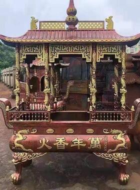 大型铸铁定制长方形户外寺庙香炉祠堂纯铜烧香烛室内户外天地炉