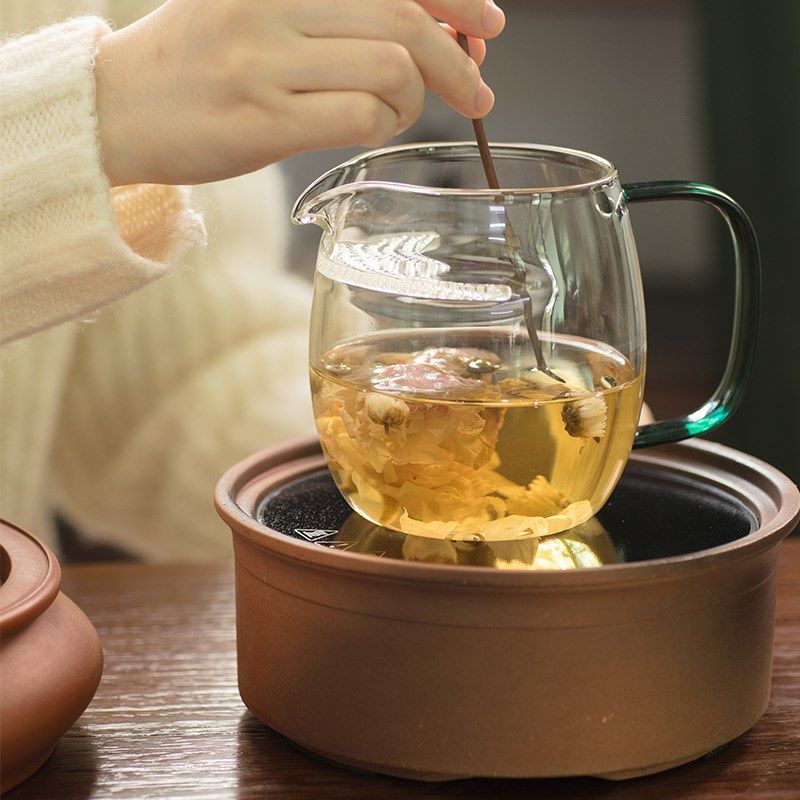 老白茶煮茶壶高硼硅月牙茶漏陈皮花茶绿茶过滤煮杯玻璃茶壶泡茶器,淘宝优惠券,粉丝福利购,淘宝优惠卷