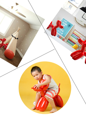 气球狗宠物店装饰品玻璃钢材质卡通可爱风儿童摄影道具陈列摆件