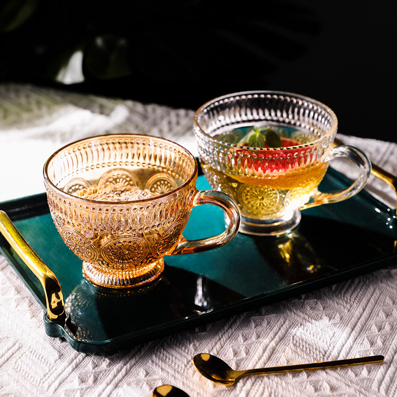 太阳花早餐杯带盖勺大容量燕麦片酸牛奶耐高温玻璃杯子女新款2022,淘宝优惠券,粉丝福利购,淘宝优惠卷