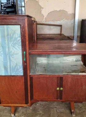 8090年代老物件老旧家具书桌复古怀旧衣橱衣柜民宿装饰摆件道具