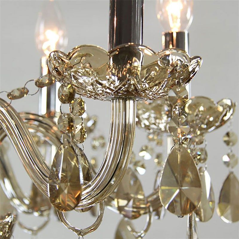 奥灯欧式干邑色水晶吊灯客厅卧室温馨浪漫玻璃灯具创意餐厅灯1282,淘宝优惠券,粉丝福利购,淘宝优惠卷