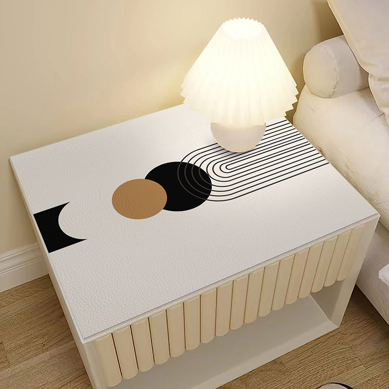 极简线条床头柜卧室垫几何图形化妆台洗衣机垫方形防水防油隔尘垫,淘宝优惠券,粉丝福利购,淘宝优惠卷