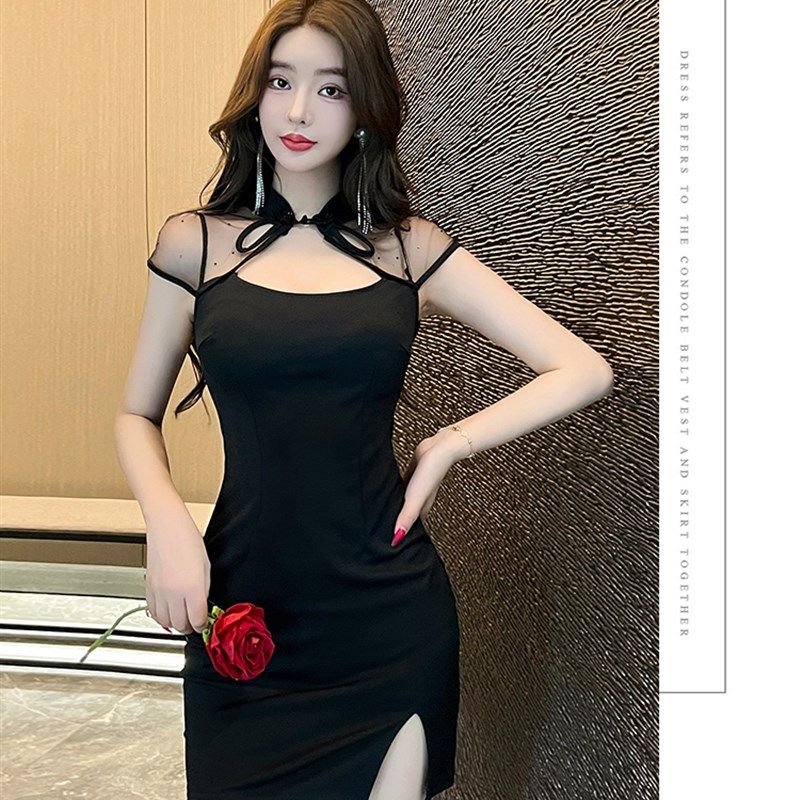 夜场上班养生足浴技师工作服夜总店改良旗袍女装性感连衣裙包臀裙,淘宝优惠券,粉丝福利购,淘宝优惠卷