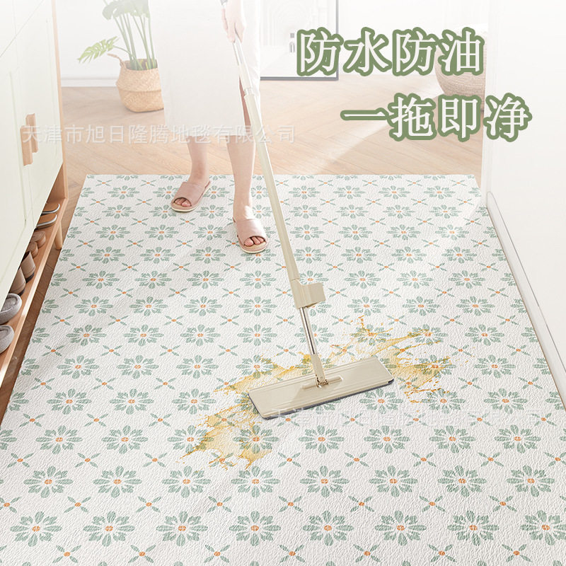 Kitchen floor no-wash non-slip waterproof and oil-proof floor mat