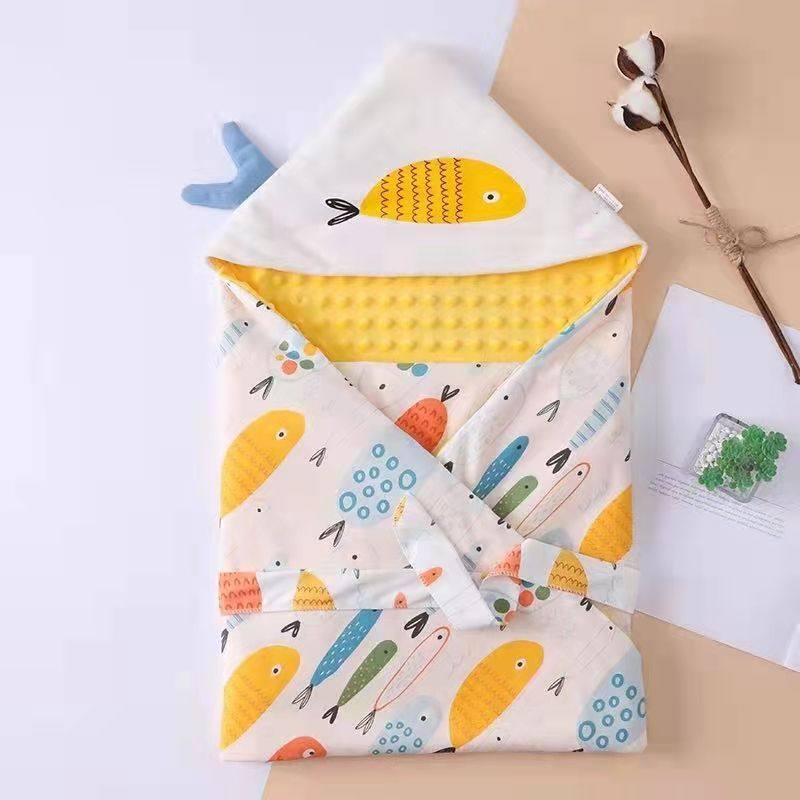 婴儿豆豆绒包被安抚被秋冬加厚豆豆绒大尺寸抱被春秋纯棉宝宝盖毯,淘宝优惠券,粉丝福利购,淘宝优惠卷