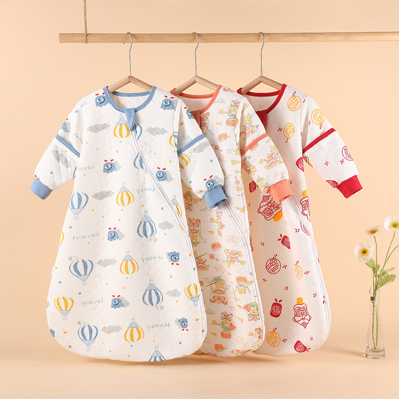踏踏猴婴儿睡袋春秋薄棉保暖宝宝纯棉四季通用儿童纯棉防踢被神器,淘宝优惠券,粉丝福利购,淘宝优惠卷