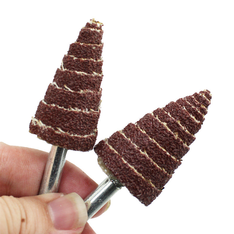 锥形砂纸磨头带柄木工抛光打磨头金属木雕根雕打磨抛光磨头页轮,淘宝优惠券,粉丝福利购,淘宝优惠卷