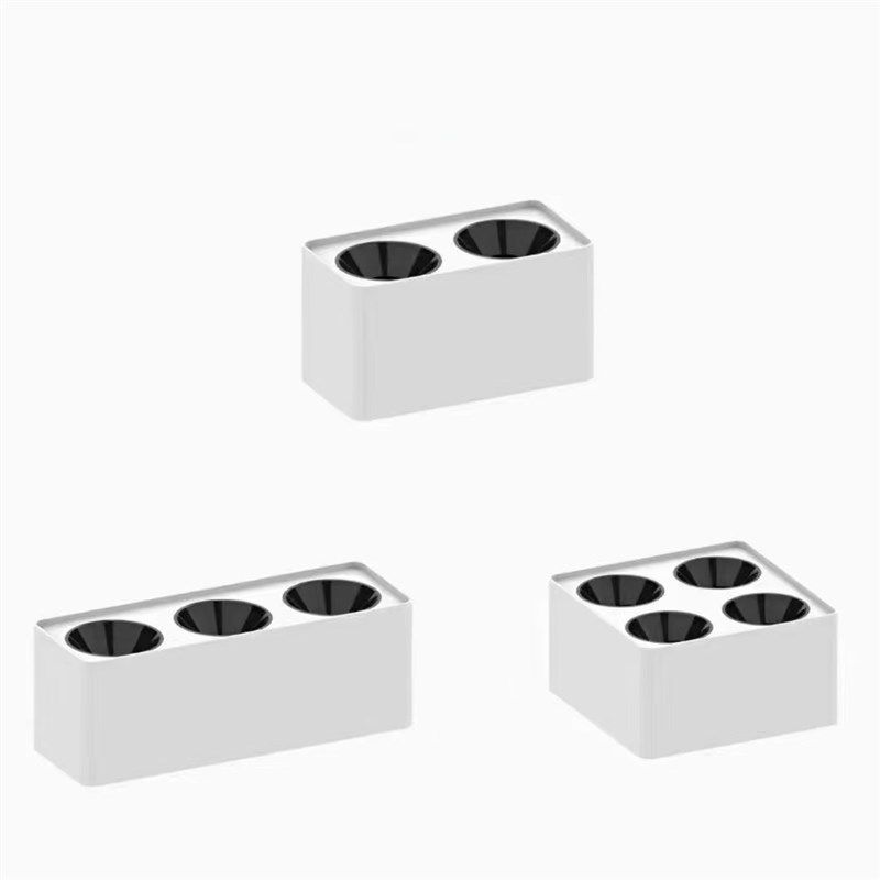 led明装格栅射灯正方形双头防眩斗胆灯吸顶筒灯吊顶免打孔吸顶灯,淘宝优惠券,粉丝福利购,淘宝优惠卷