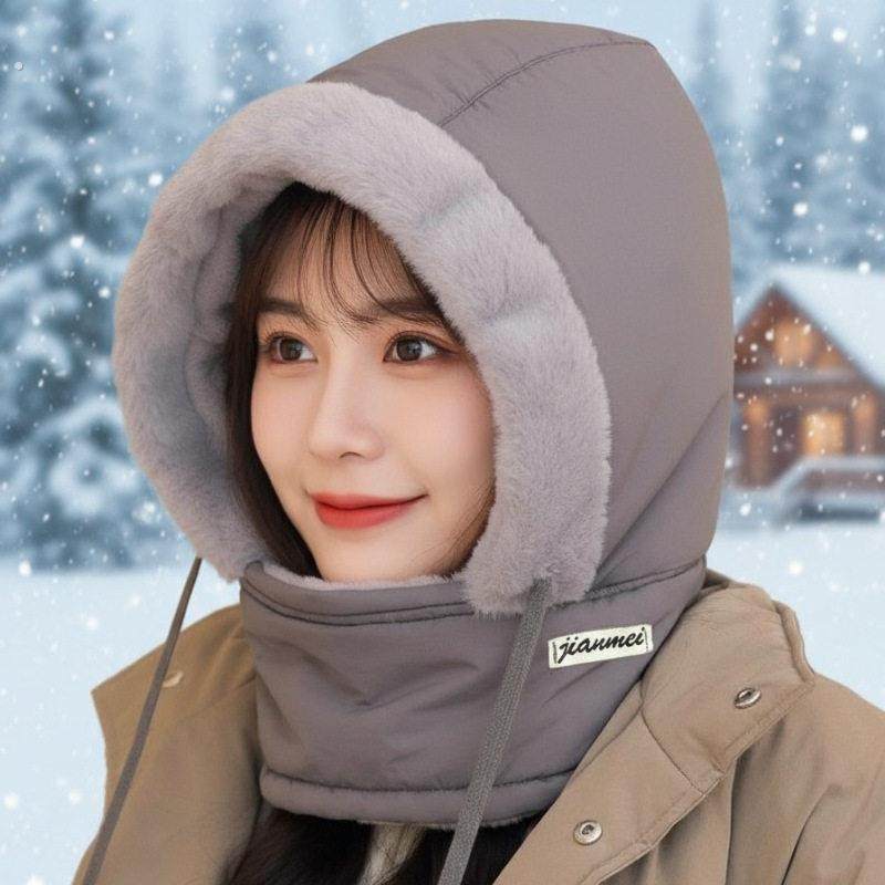 保暖帽冬季保暖雷锋帽子加绒加厚护耳防寒面罩围脖滑雪一体防风,淘宝优惠券,粉丝福利购,淘宝优惠卷