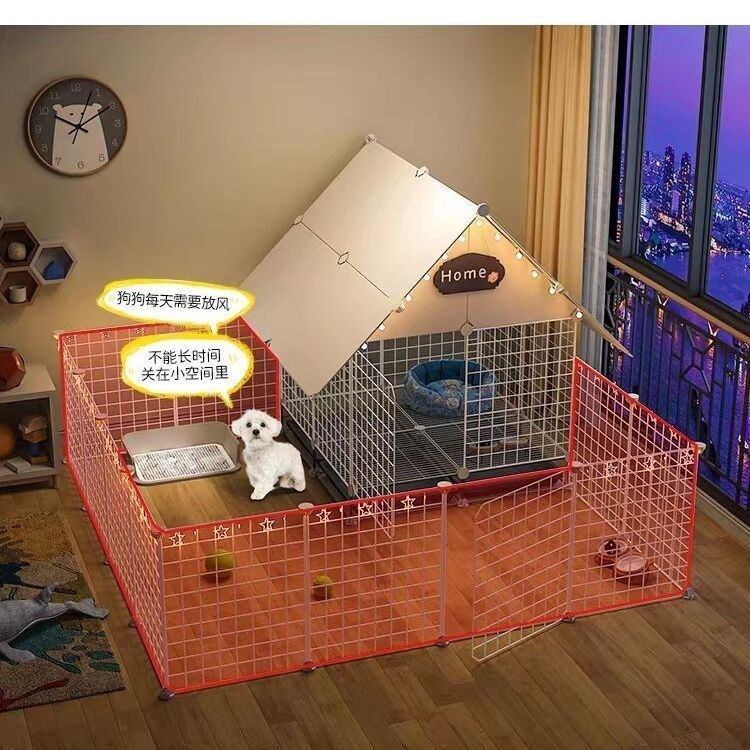 狗笼子室内中型带厕所狗狗宠物围栏栅栏泰迪狗兔小型犬小狗笼猫笼,淘宝优惠券,粉丝福利购,淘宝优惠卷