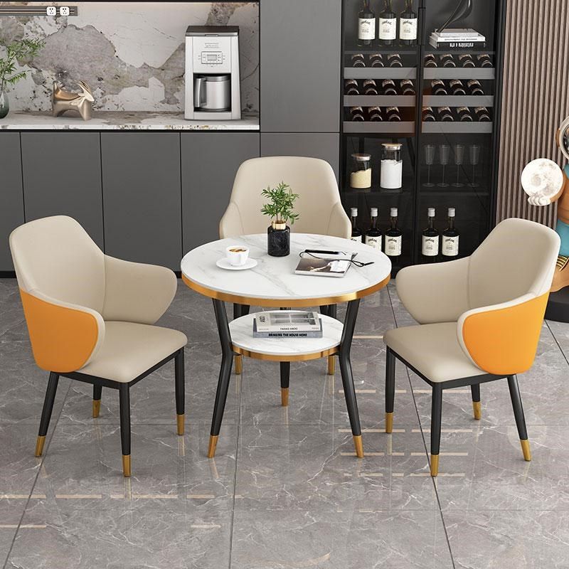 岩板洽谈会客阳台桌椅组合小户型三件套酒店接待奶茶商务用小圆桌,淘宝优惠券,粉丝福利购,淘宝优惠卷