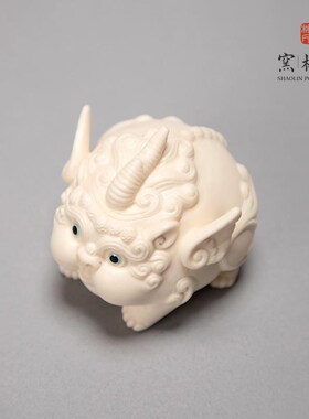 少林窑吞金兽貔貅摆件高档陶瓷客厅装饰品桌面艺术品招财瑞兽一对