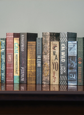 欧式复古怀旧假书仿真书装饰品摆件咖啡馆餐厅书架道具书创意摆设