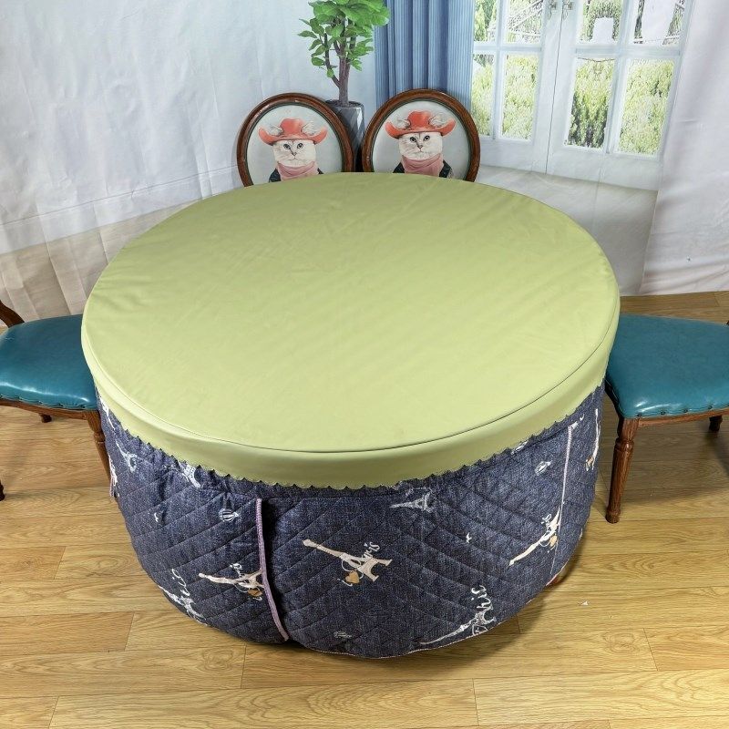 圆桌烤火罩加厚棉圆桌取暖桌布套木圆桌烤火罩子电炉圆桌棉布桌罩,淘宝优惠券,粉丝福利购,淘宝优惠卷