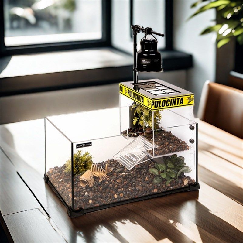 葆易马赫乌龟饲养缸桌面别墅生态缸带过滤造景爬晒台一体家用玻璃,淘宝优惠券,粉丝福利购,淘宝优惠卷