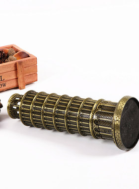 PISA意大利比萨斜塔模型摆件地标建筑金属工艺品旅游纪念品小礼品