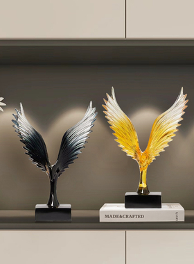 大鹏展翅欧式电视柜家居客厅办公室桌面大展宏图酒柜装饰品鹰摆件