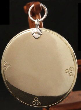 纯铜凹镜凸镜招财铜镜家用镜子门口装饰挂件用品随身配件结婚摆件